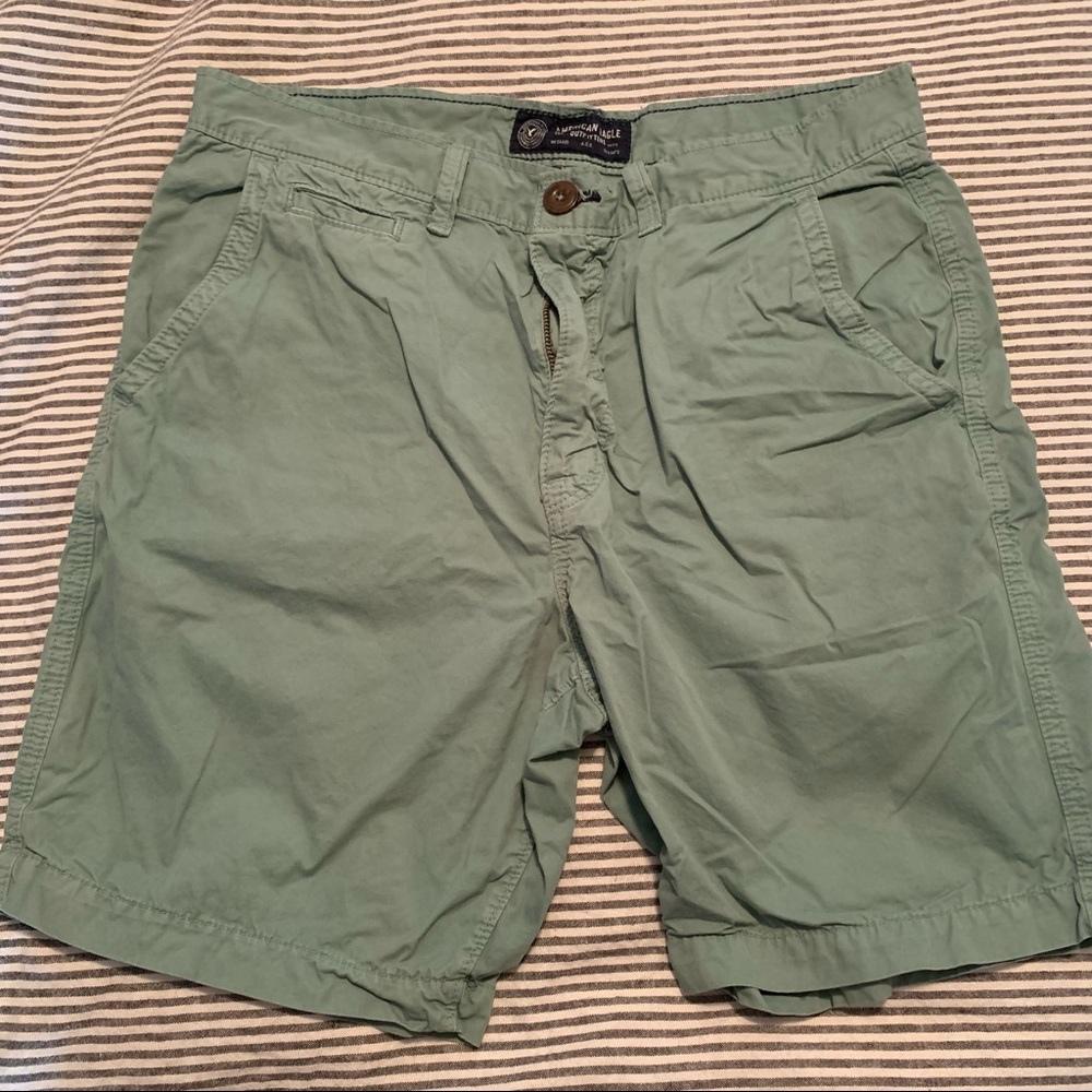American Eagle shorts, sea foam like green color, EUC